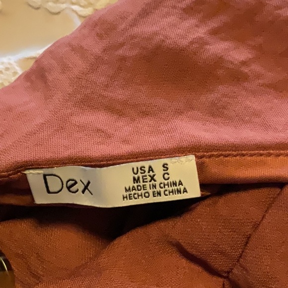 Dex rust Buttoned Tie Front Jumpsuit Casual - Picture 5 of 5